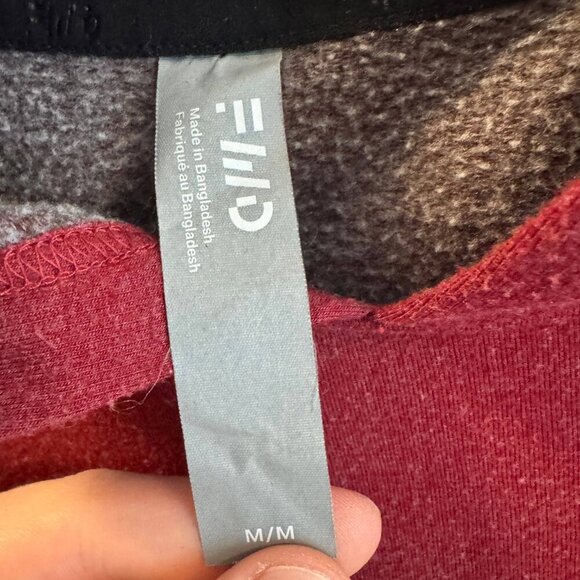 FWD Hoodie Mens Medium Burgundy Long Sleeve Hooded Pullover Kangaroo Packet - Picture 6 of 8